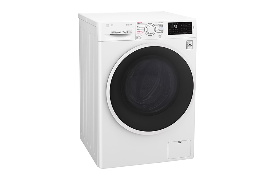 LG ال‌جی، ماشین لباسشویی 8 کیلوگرمی، مجهز به خشک کن، ™TrueSteam، نقره‌ای, WM-865CS, thumbnail 4